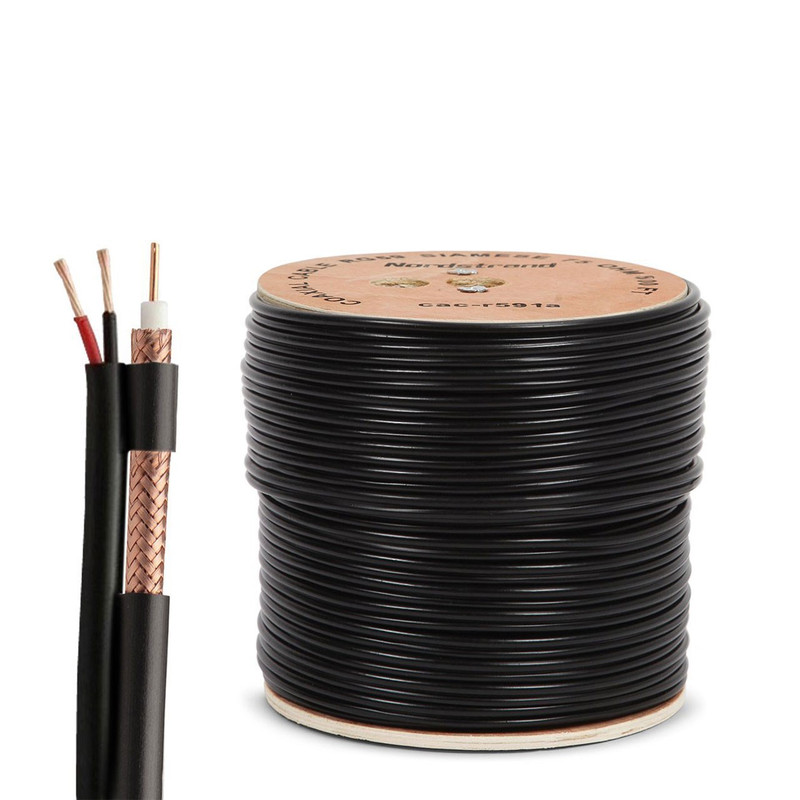 کابل ترکیبی زیمنس RG59 فول مس مرغوب 0.7 ، به طول 305 متر