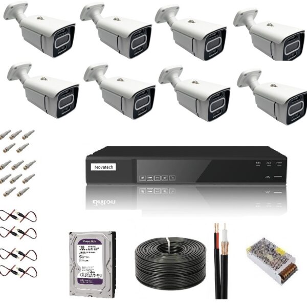 پک هشت عددی دوربین مداربسته 3 مگاپیکسل دید در شب رنگی SONY HD با 14 ماه گارانتی