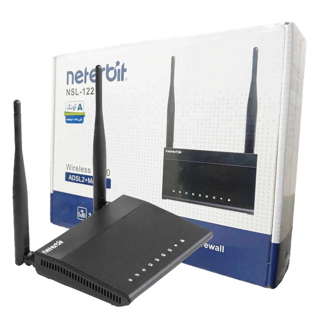 مودم و روتر +ADSL2 نتربیت مدل NSL-122 neterbit
